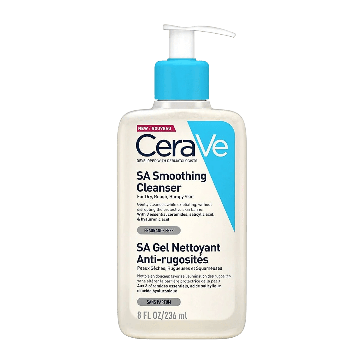 CeraVe SA Smoothing Cleanser for Dry, Rough, Bumpy Skin 236 ml